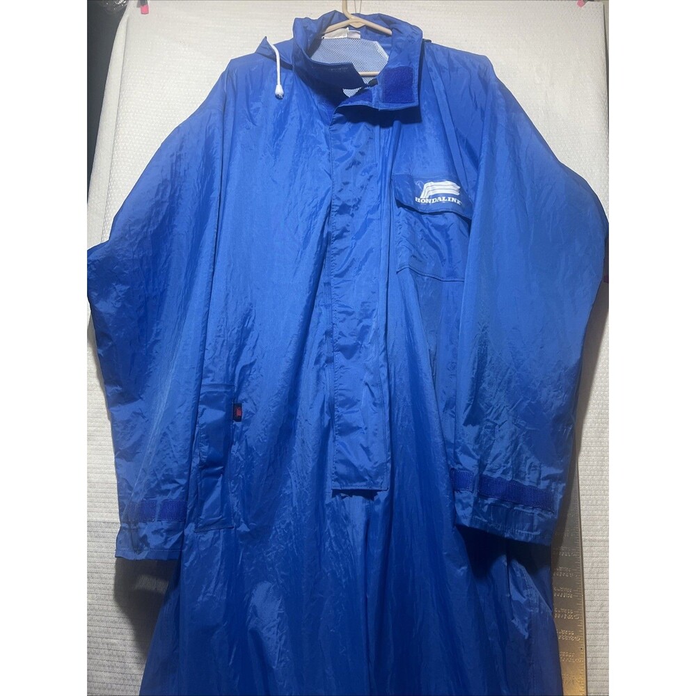 Vintage 1980,s Hondaline Coveralls One Piece Blue Rain Gear Size 2XL VGC Rare